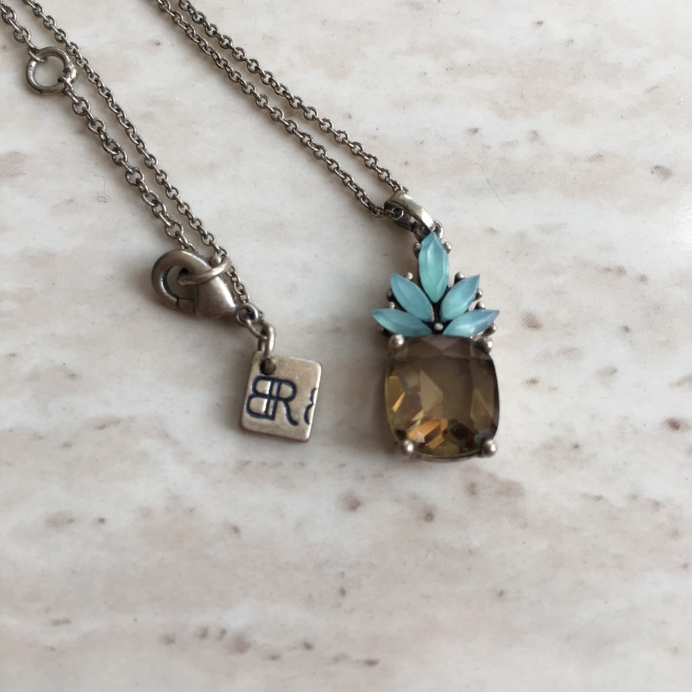 Banana Republic Pineapple Gemstone Necklace